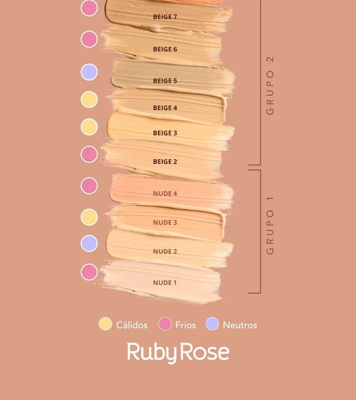Base liquida soft matte Ruby rose